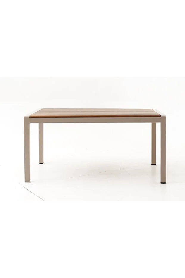 BERUS ALÜMİNYUM BAHÇE BALKON MASA TAKIMI SERAMİK (KREM) 6 Kişilik